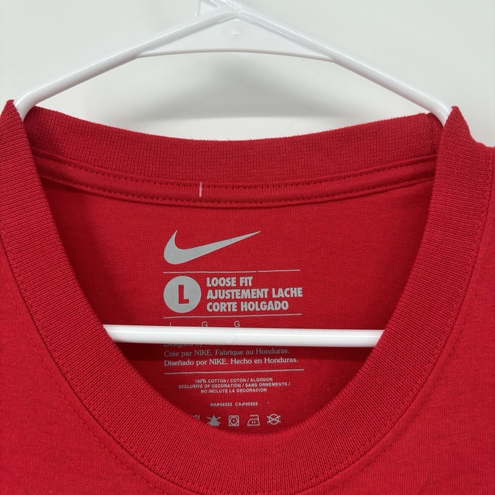 Nike Louisiana Tech Bulldogs Red T-shirt Mens Size Large‎ Red Loose Fit - Picture 6 of 8